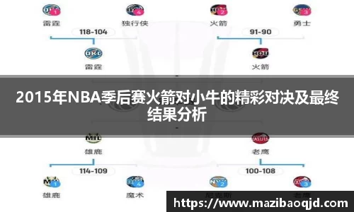 2015年NBA季后赛火箭对小牛的精彩对决及最终结果分析